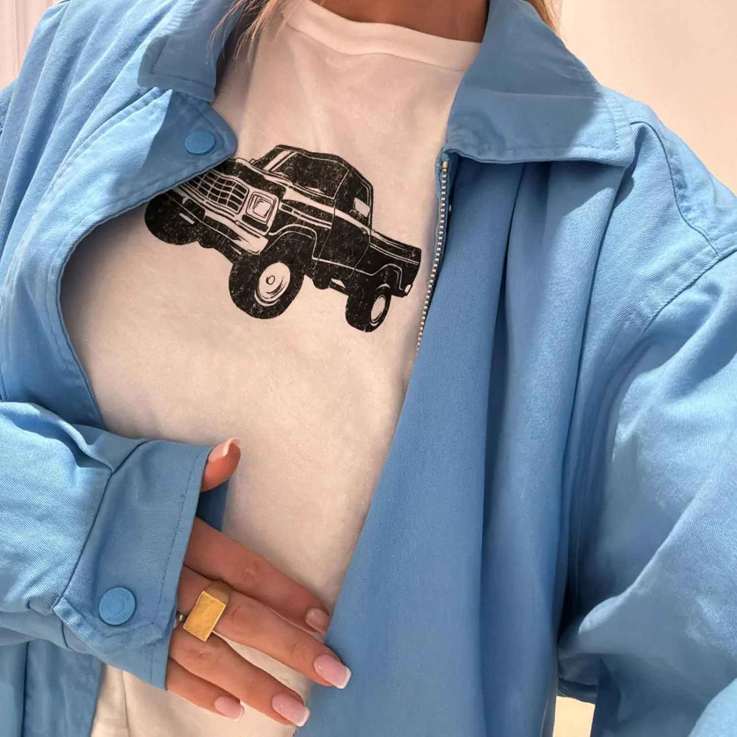 Y2k Women's Vintage 90s Graphic Baby Tees Aesthetic Grunge Flower Print Crop Tops Summer Shirts Teenagers - Image 3